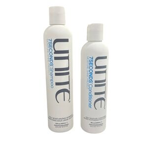 UNITE 7SECONDS Shampoo 10oz & Conditioner 8oz Duo Set White Salon Professional